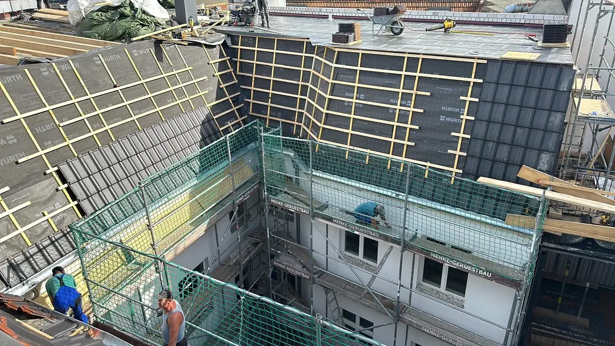 Zimmererarbeiten – Gebäudeaufstockung in Holzbauweise